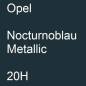 Preview: Opel, Nocturnoblau Metallic, 20H.